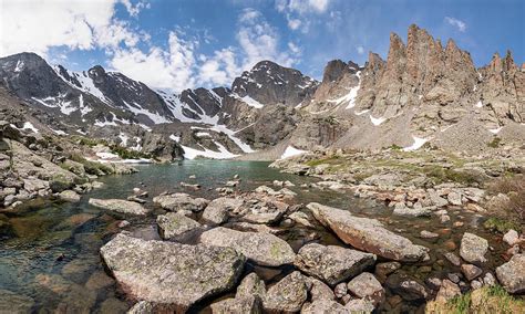 Sky Pond Panorama Photograph By Aaron Spong Pixels