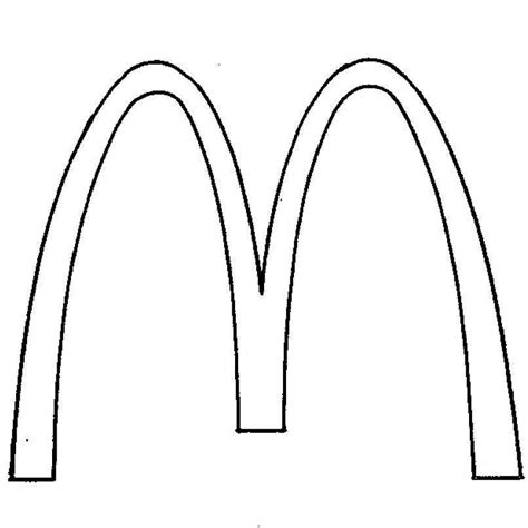 Mcdonalds Logo Sketch Coloring Page