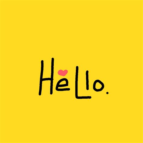 Hello yellow . - YouTube