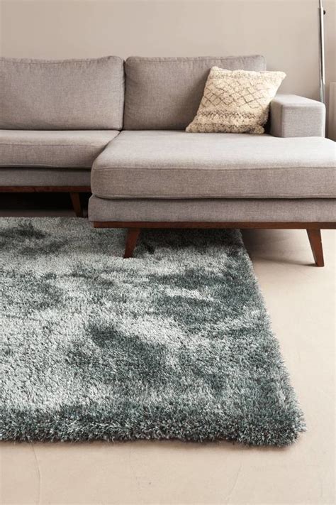 Grau skandinavischen designer teppiche aus hochwertiger wolle sukhi.de. Hochflor Teppich Ross 31 Mix Hellgrau/Blau - FloorPassion