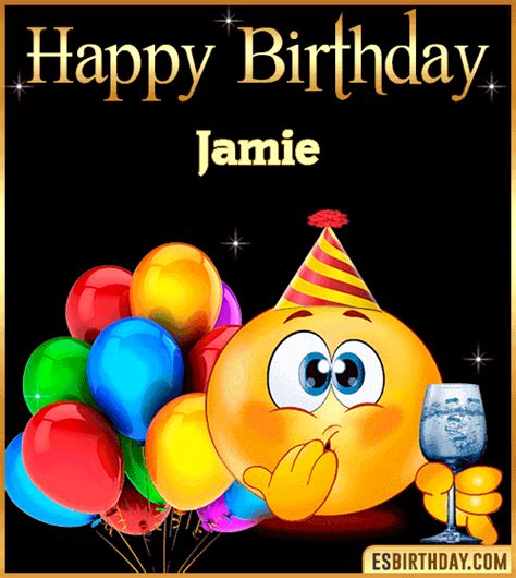 Happy Birthday Jamie  🎂 Images Animated Wishes【28 S】
