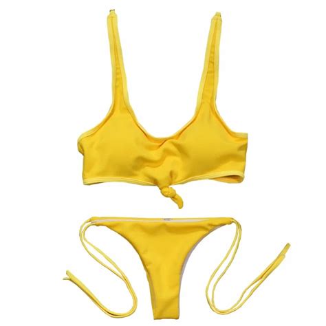 Micro String Thong Bikini Set Sexy Women Swimsuit 2019 Swimwear Swim