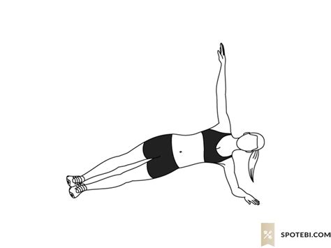 Side Plank Rotation Illustrated Exercise Guide