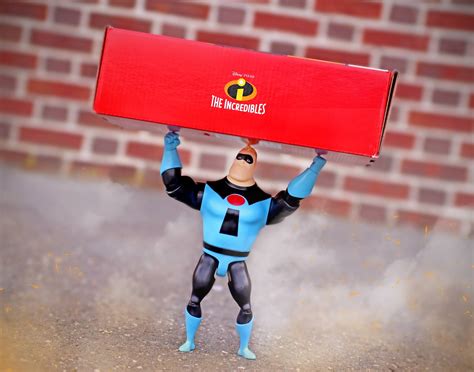 Disney Pixar The Incredibles Mr Incredible Highly Posable Action Figure In Blue Glory Days Suit