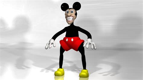 I Dont See Dead People Strange 3d Rendering Of Mickey Mouse