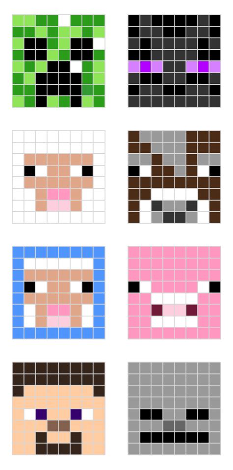 Minecraft Pixel Art Templates All For The Boys