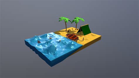 Beach 3d Model By Vkdesign F71a3a1 Sketchfab