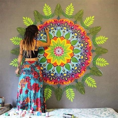 Hippie Mural Wall