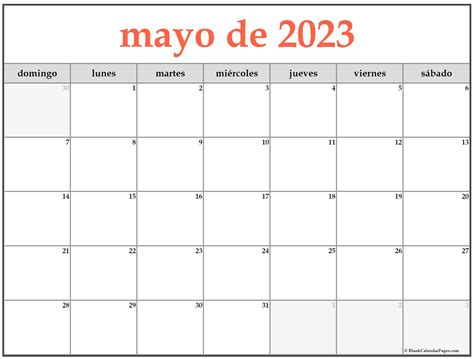 Plantilla Calendario Mayo Para Imprimir Pdf Gambaran Reverasite