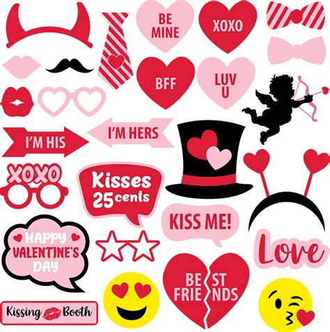 Valentines Day Photo Booth Prop Svg Svg Nation