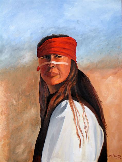 Indian Brave Painting By Joe Prater Fine Art America