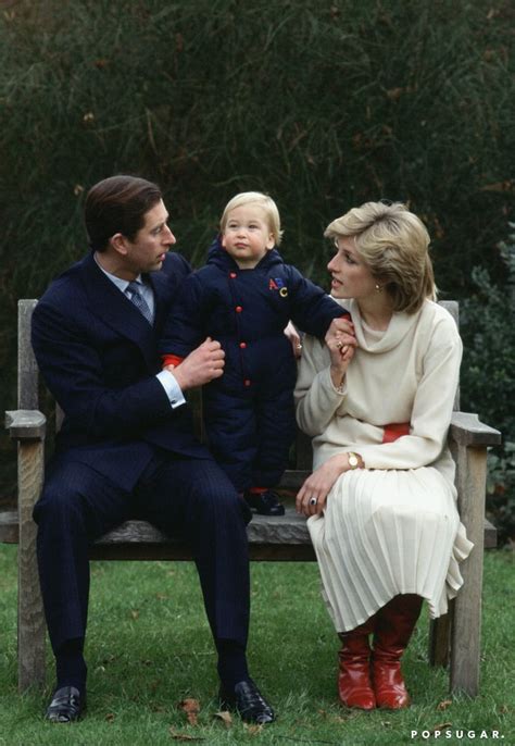 Princess Diana And Prince Charles With Prince William In 1983 The