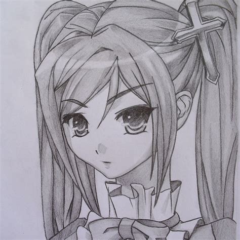 Anime Drawing With Pencil At Getdrawings Free Download