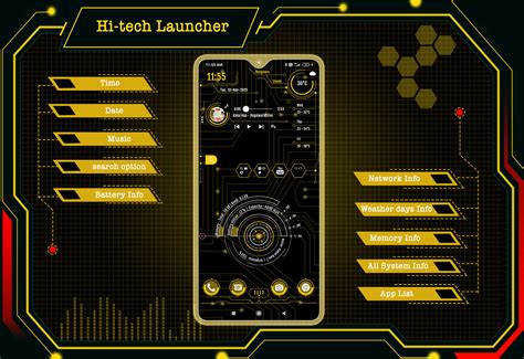 Hi Tech Launcher 2020 Ui Of Future Theme Fast Apk 200 Download For