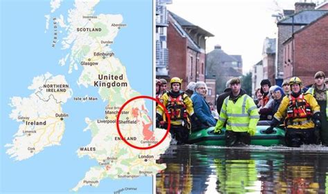 Flood Map Revealed The Six Areas Underwater By 2050 Uk News