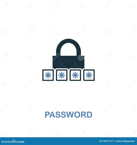 Password Icon In Two Colors Premium Design From Internet Security