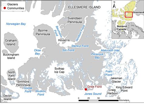 Raro Montón De Álgebra Ellesmere Island Map Administración Ejercicio