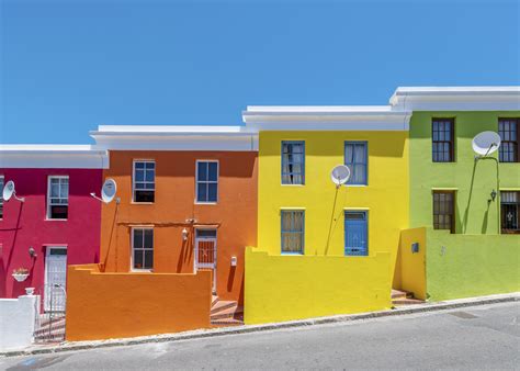 The Vividly Colorful Bo Kaap Homes And Muizenberg Beach Bungalows In