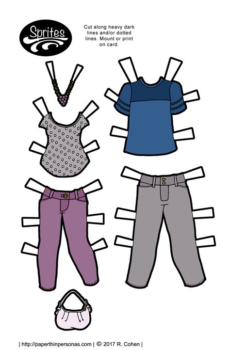 Paper Doll Clothes Printable Printable Templates