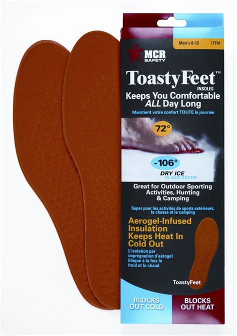 Safety Works Ctfm Toasty Feet Mens Shoe Insoles Infused With Aerogel