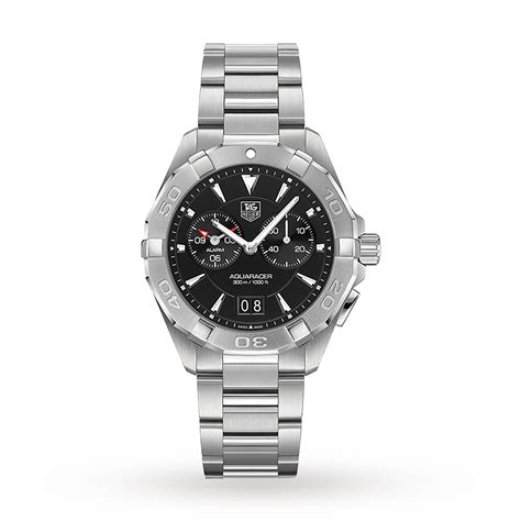 Tag heuer's men's watches excel in quality craftsmanship and durability, but all this is also underpinned by commitment to technological progress. TAG Heuer Aquaracer Mens 41mm Quartz Watch | Luxury ...