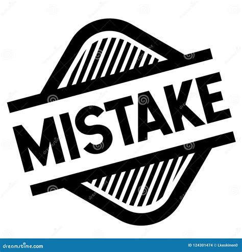 Mistake Stamp On White Stock Vector Illustration Of Mistake 124301474