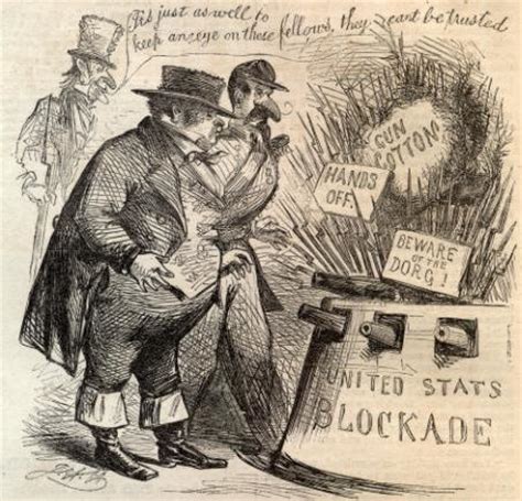 The union general scott developed the anaconda plan to squeeze the breath out of the south. John Bull sarcastically commenting on Union Blockade of ...