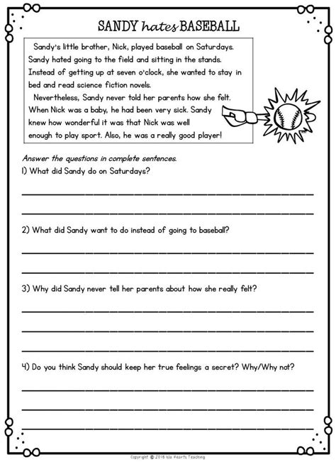 Second Grade Reading Comprehension Passages and Questions (FREE SAMPLE