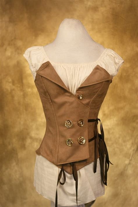 Items Similar To Steampunk Double Breasted Corset On Etsy