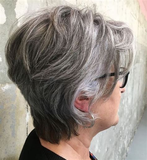 Are you looking for a hairstyle which gives volume, definition and texture? Long Feathered Salt And Pepper Pixie | Short silver hair, Hair styles, Haircut gray hair