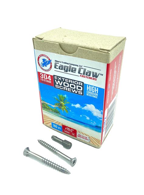 Buy 10 X 2 Inch Stainless Steel Deck Screws Flat Head T25 Star Drive