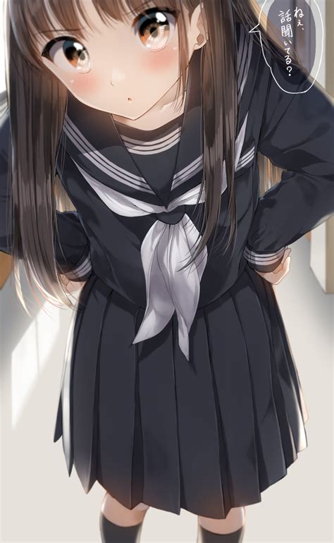 Safebooru 1girl Absurdres Bangs Black Hair Black Legwear Black