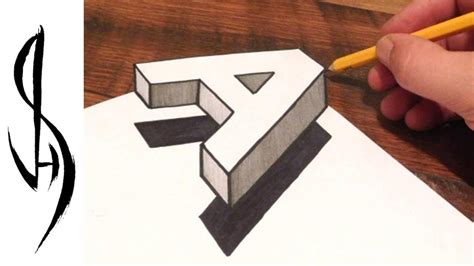How To Draw 3d Letters Step By Step Easy How To Draw 3d Floating