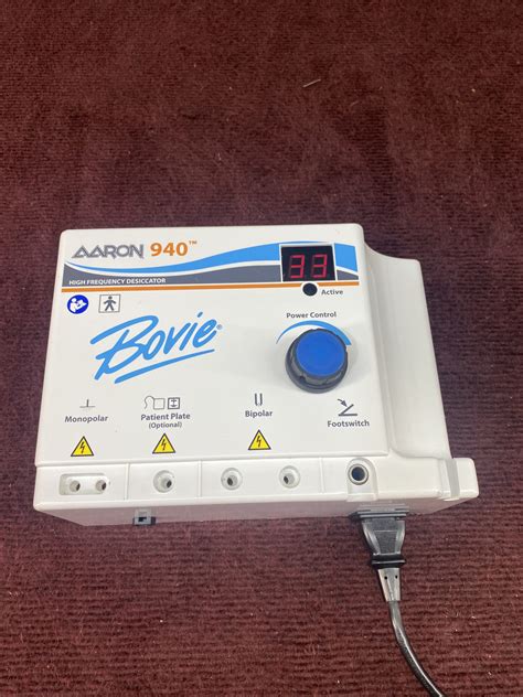 Bovie Aaron 940 High Frequency Desiccator Refa940 Medsold