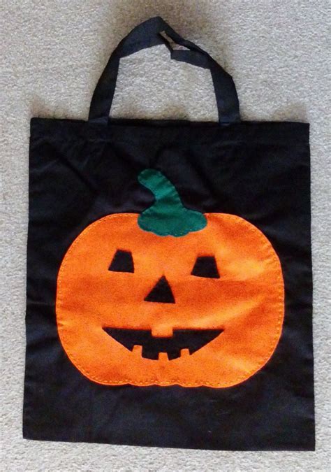 Felt Pumpkin Shopping Bag Tote Bag Pumpkin Bag Halloween Etsy Felt