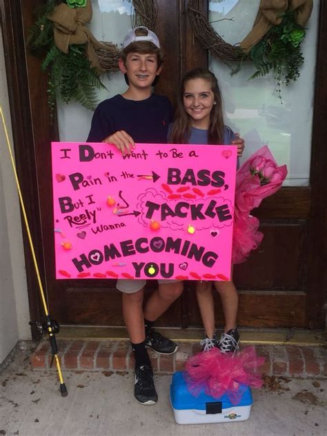 Homecoming Fishing Promproposal Cute Homecoming Proposals Cute Prom
