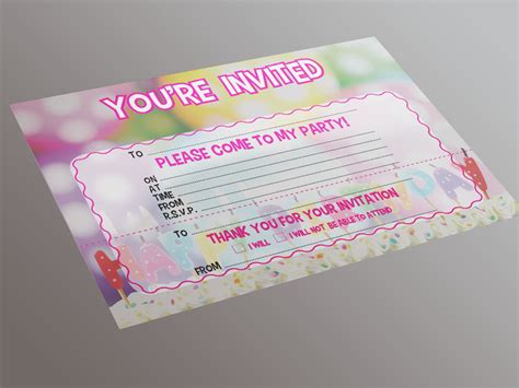 Youre Invited 20 A5 Invitation Pack 1st For Print