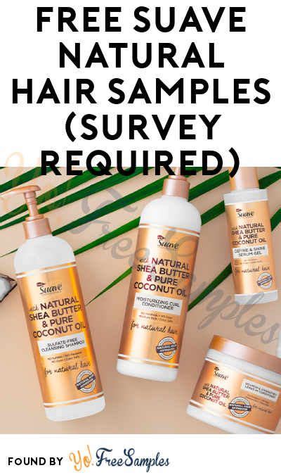 Free Suave Natural Hair Samples Survey Required Natural Hair Styles