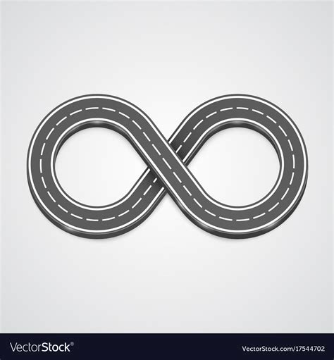 Infinity Road Background Royalty Free Vector Image