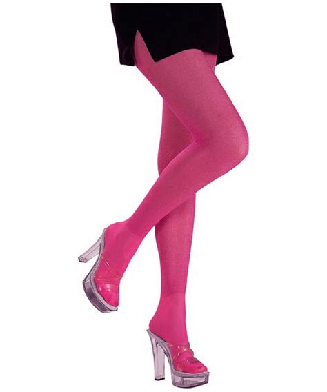 Sexy Pink Glitter Tights Adult Accessoru At Wonder Costumes