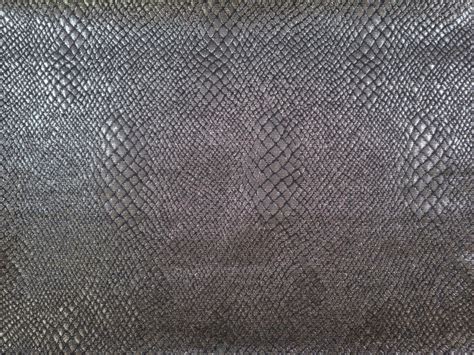 Metallic Brocade With Reptile Print In Black And Silver Bandj Fabrics