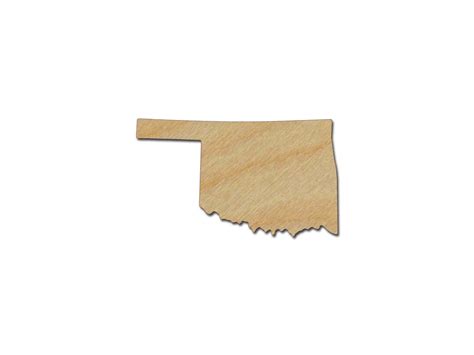 Oklahoma State Shape Variety Of Sizes Unfinished Wood Craft Etsy