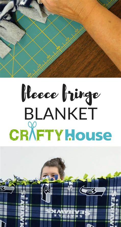 This Is The Easiest Way To Make A Fringed Fleece Blanket No Sew