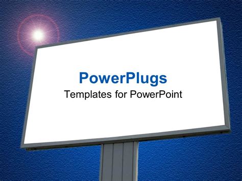 Powerpoint Template A Large Plain Blank Billboard With