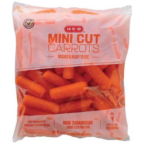 H E B Mini Cut Carrots Shop Potatoes And Carrots At H E B
