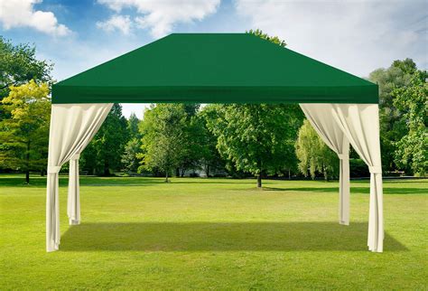 3x4 m Pavillon SAHARA Premium-PVC 400 g/m² - wasserdicht - Grün inkl ...