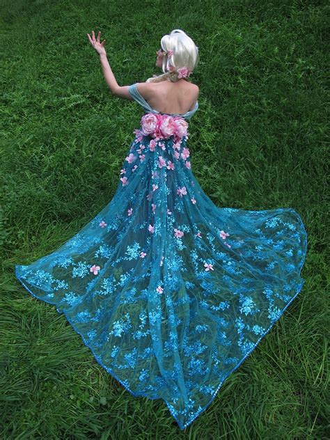 Queen Elsa Frozen Fever Cosplay Spring Dress By Glimmerwood On