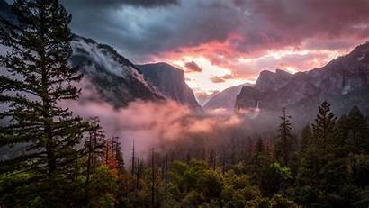 Yosemite Misty Wallpapers 4k Nature Park National