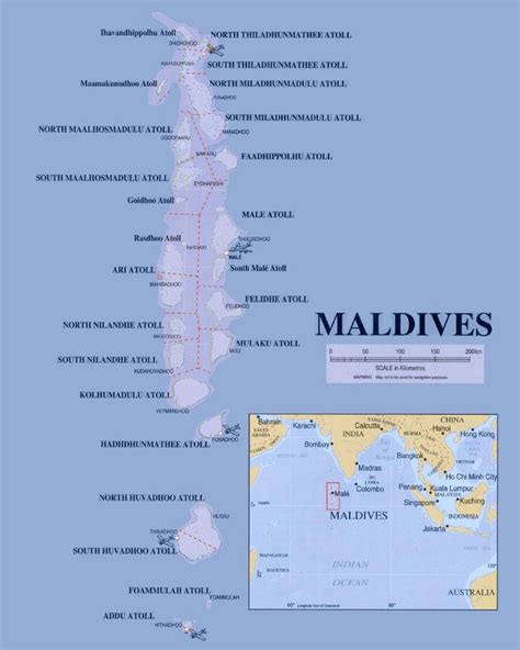 Maldivas Mapa Político Mapa Das Maldivas Político Sul Da Ásia Ásia