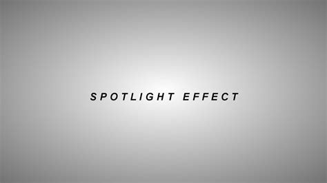 18 Tutorial Spotlight Effect Youtube